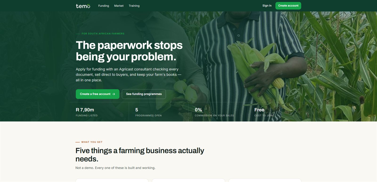 Temo — Agricast Platform